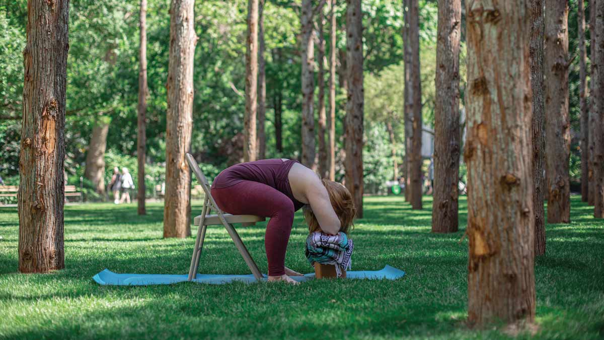 Chair Yoga in the park