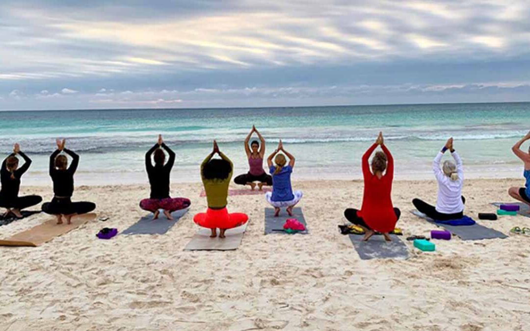 YOGA IN TULUM CARIBBEAN BEACH DISCOVERING THE MAYAN CENOTES